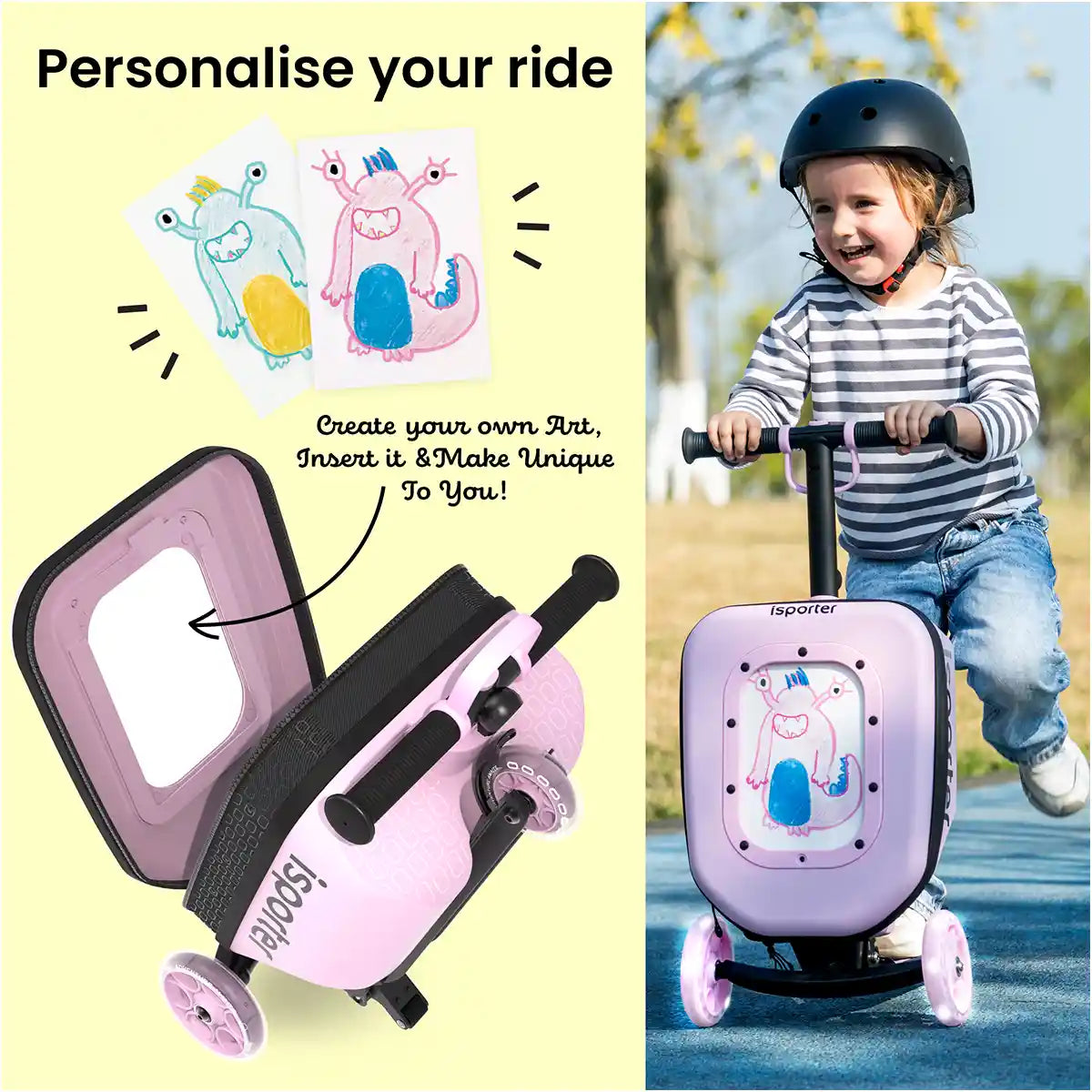 iSporter Luggage Scooter K3-Pink
