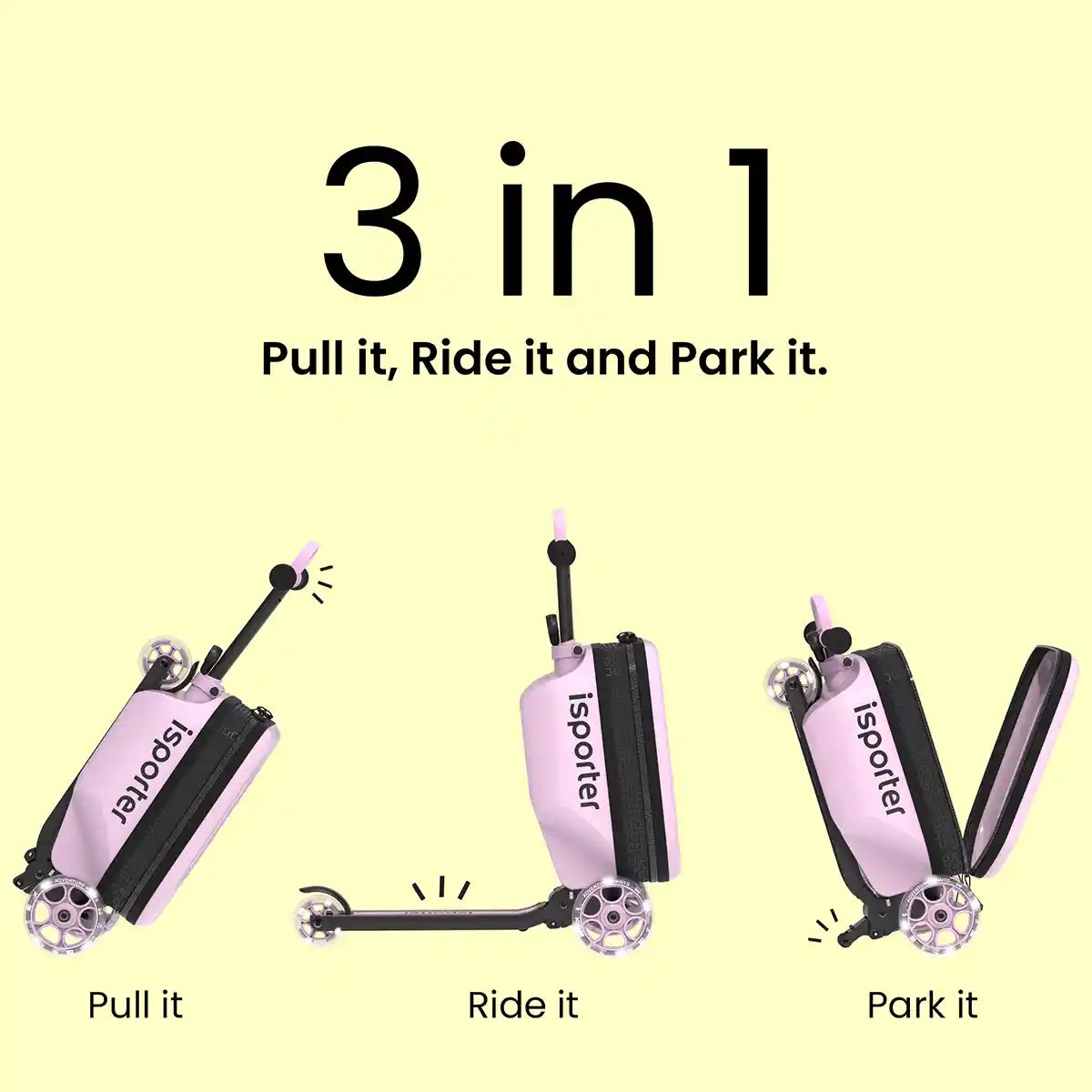 iSporter Luggage Scooter K3-Pink