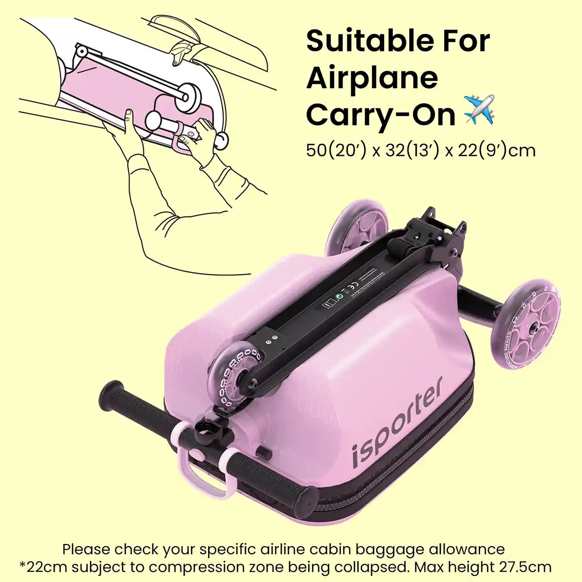 iSporter Luggage Scooter K3-Pink
