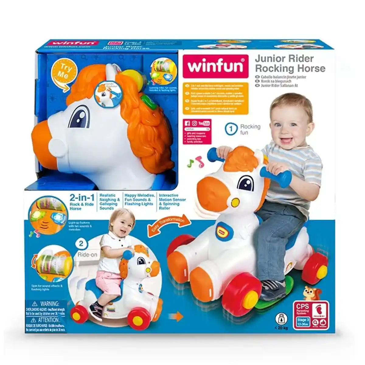 Winfun Junior Rider Rockin Horse - Kiddy Zone