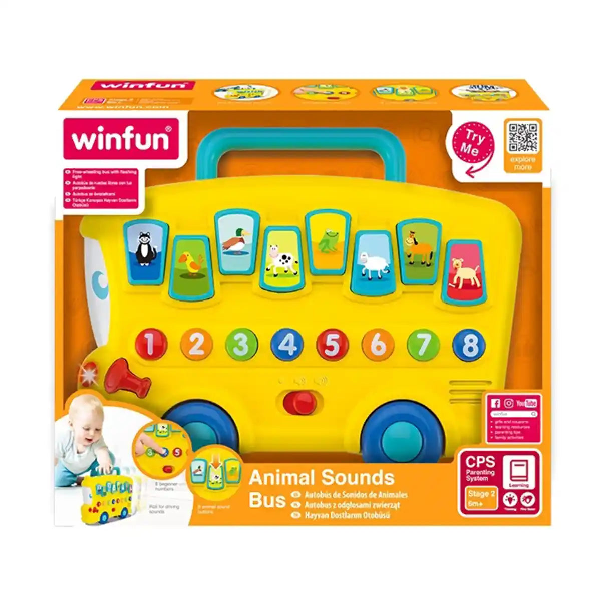 Winfun Animal Sounds Bus - Kiddy Zone
