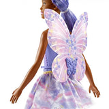 Barbie Dreamtopia Fairy Doll, Purple Hair & Star-Decorated Wings - Kiddy Zone