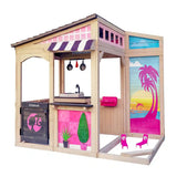 KidKraft Barbie Seaside Wooden Playhouse - Kiddy Zone