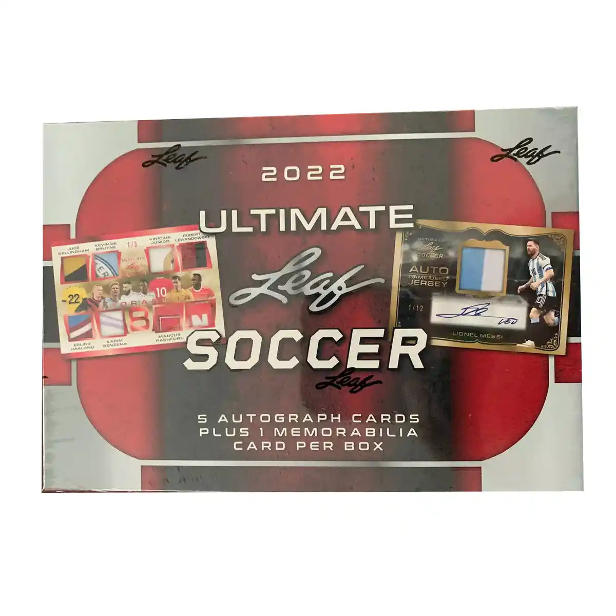 2022 Ultimate Leaf Soccer Sport Cards- 5 Autograph Cards Plus 1 Memorabilia