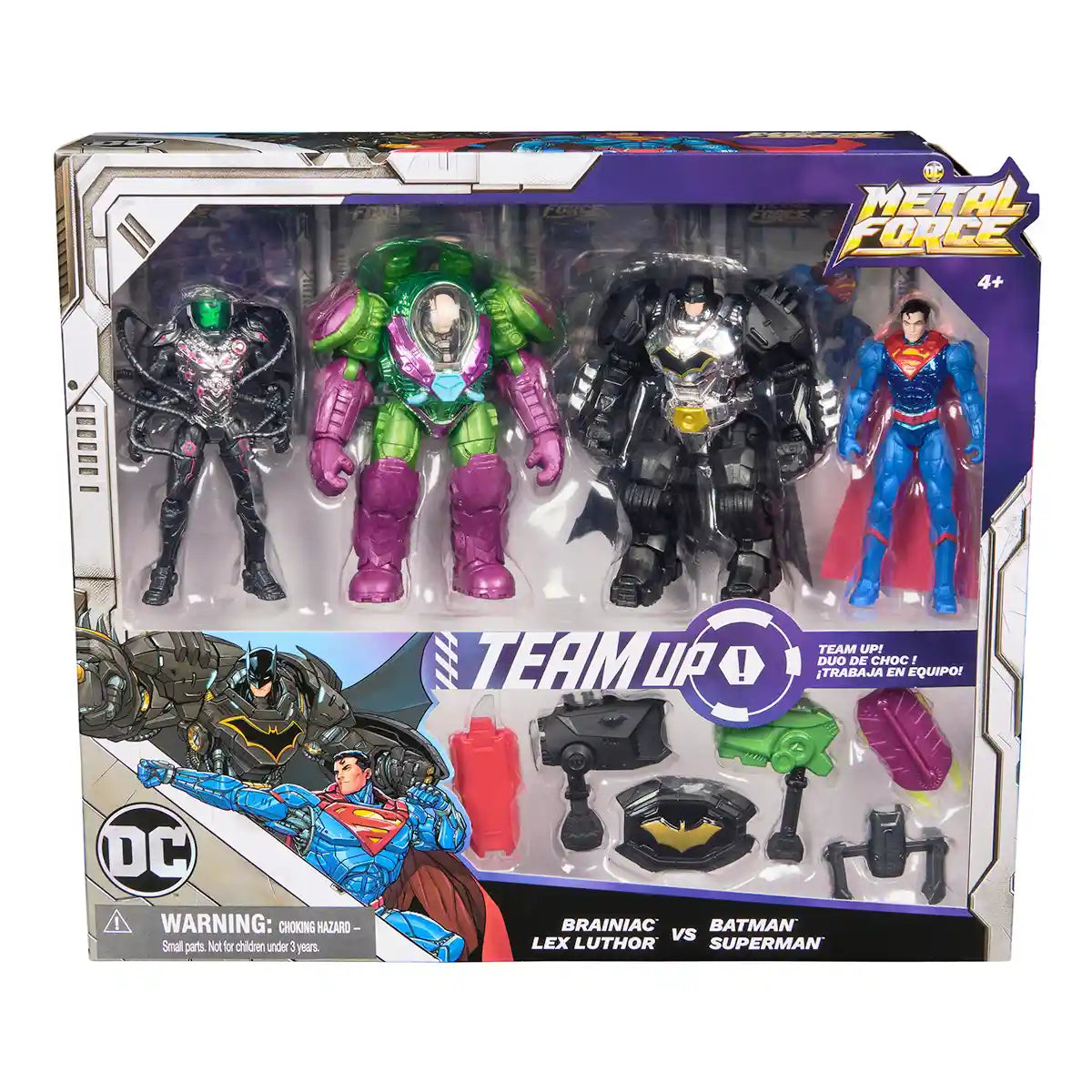 DC Metal Force Fig 4" Team Up Battle Pack - Kiddy Zone