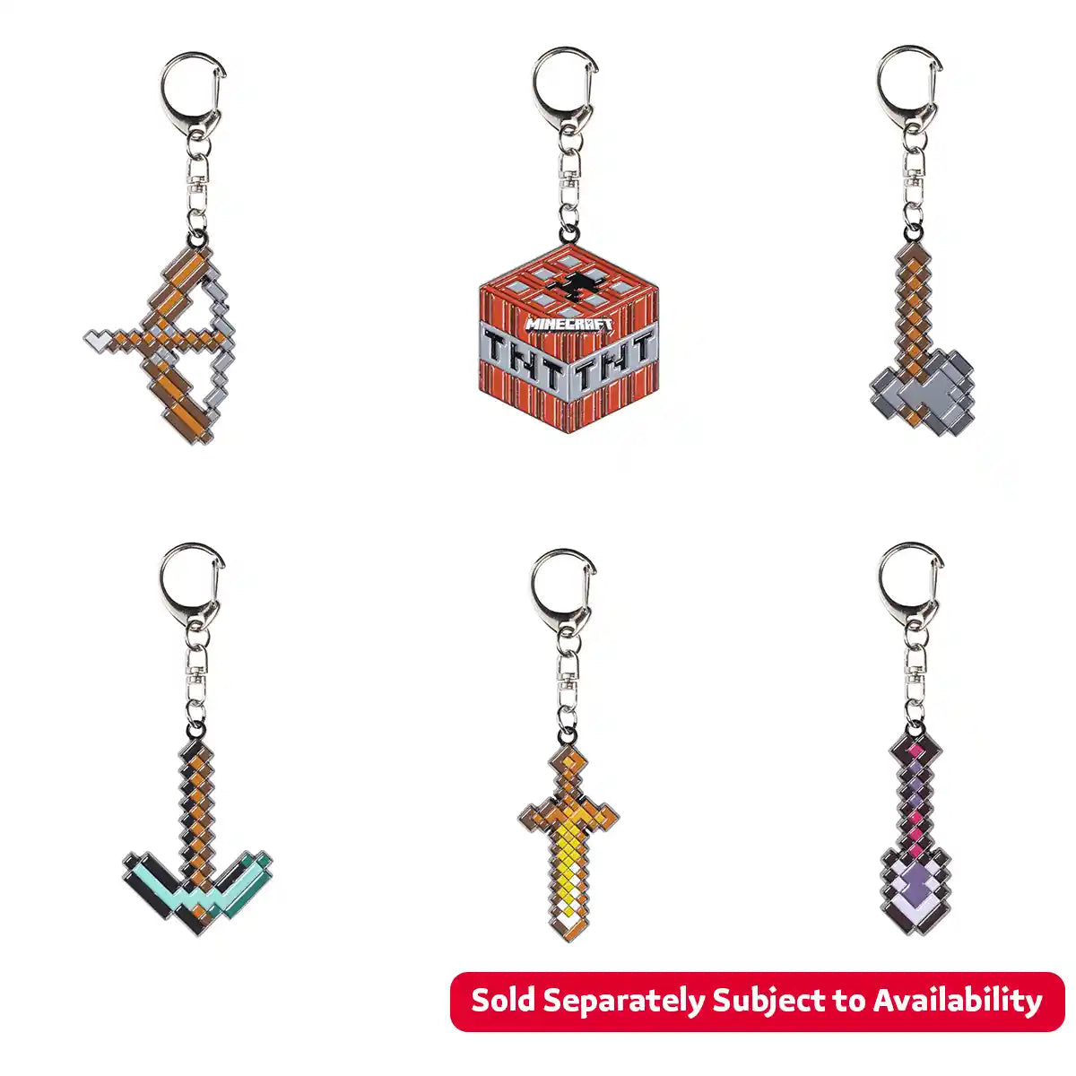 Minecraft Metal Keychains 1-PK Asst.