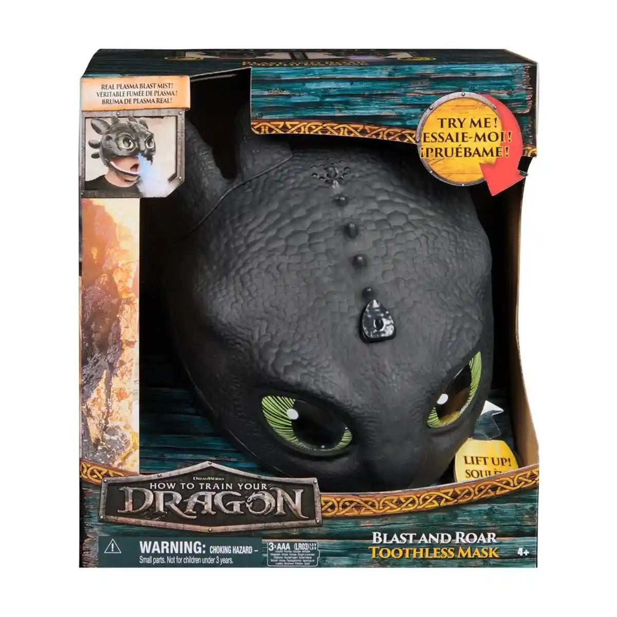 HTTY Dragon Movie Blast & Roar Toothless Mask - Kiddy Zone
