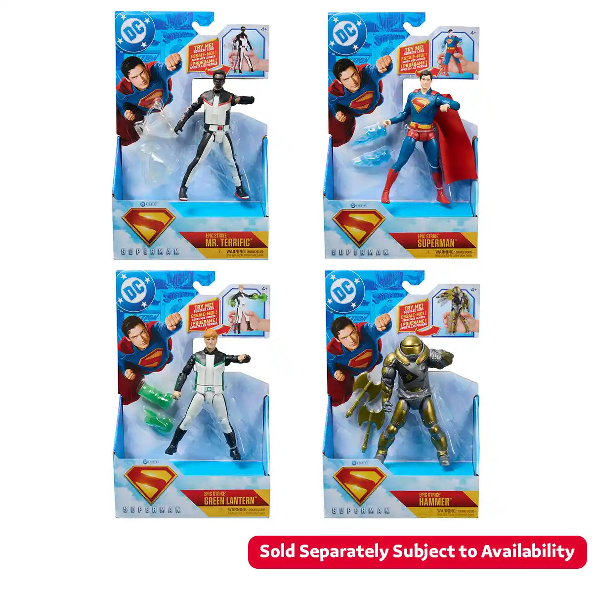 DC Superman Movie Fig 6" Feature Battle Attack Asst
