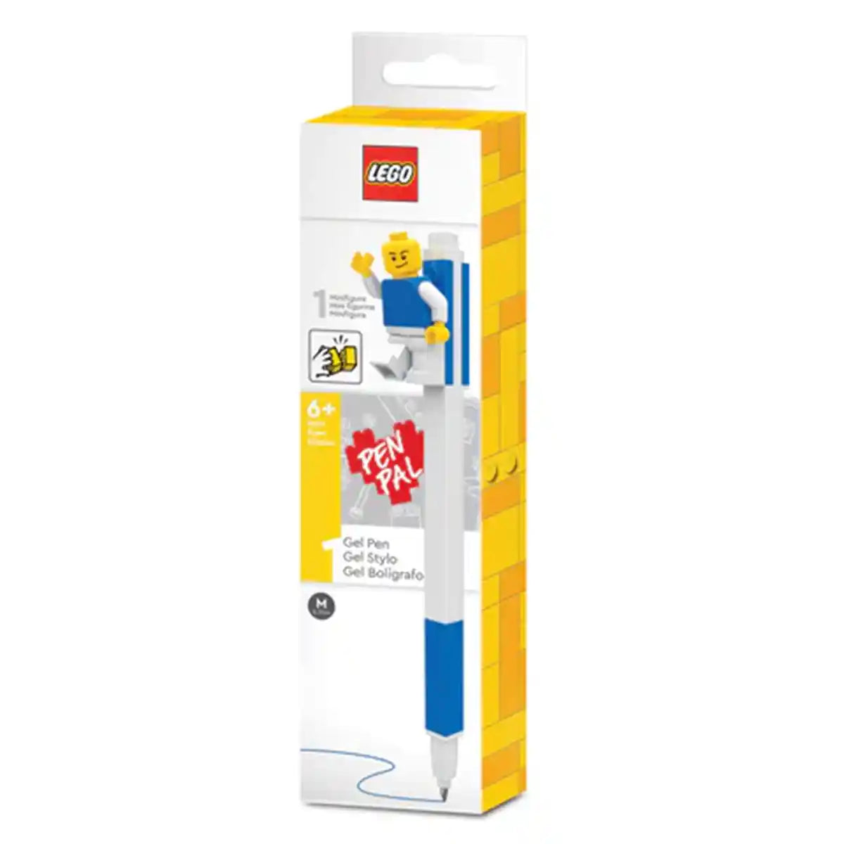 Lego IQ Pen Pal Gel Pen w/ Minifigure Blue - Kiddy Zone