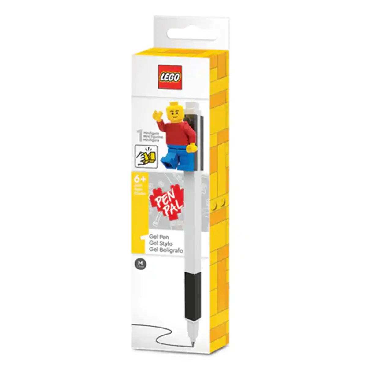 Lego IQ Pen Pal Gel Pen w/ Minifigure Black - Kiddy Zone