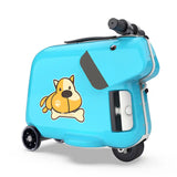 Airwheel SQ3 Blue, Fun Ride-On Suitcase with Lights & Music for Kids