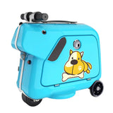 Airwheel SQ3 Blue, Fun Ride-On Suitcase with Lights & Music for Kids
