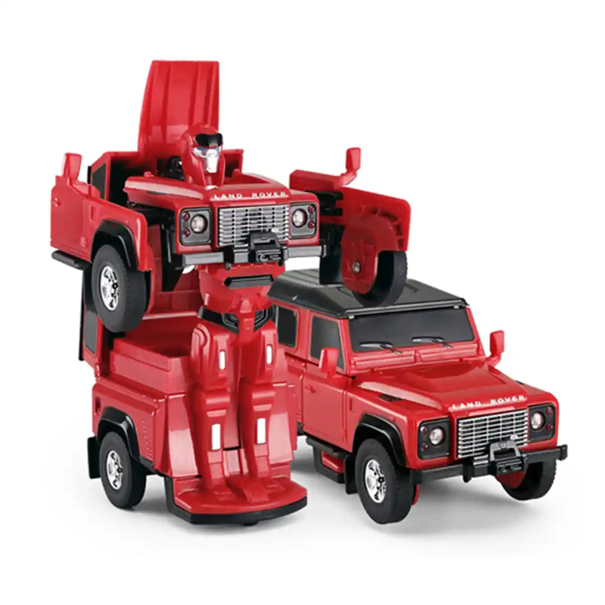 Die cast 1/32 Land Rover Defender Transformable car - Black/Red/Green/Yellow