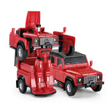 Die cast 1/32 Land Rover Defender Transformable car - Black/Red/Green/Yellow