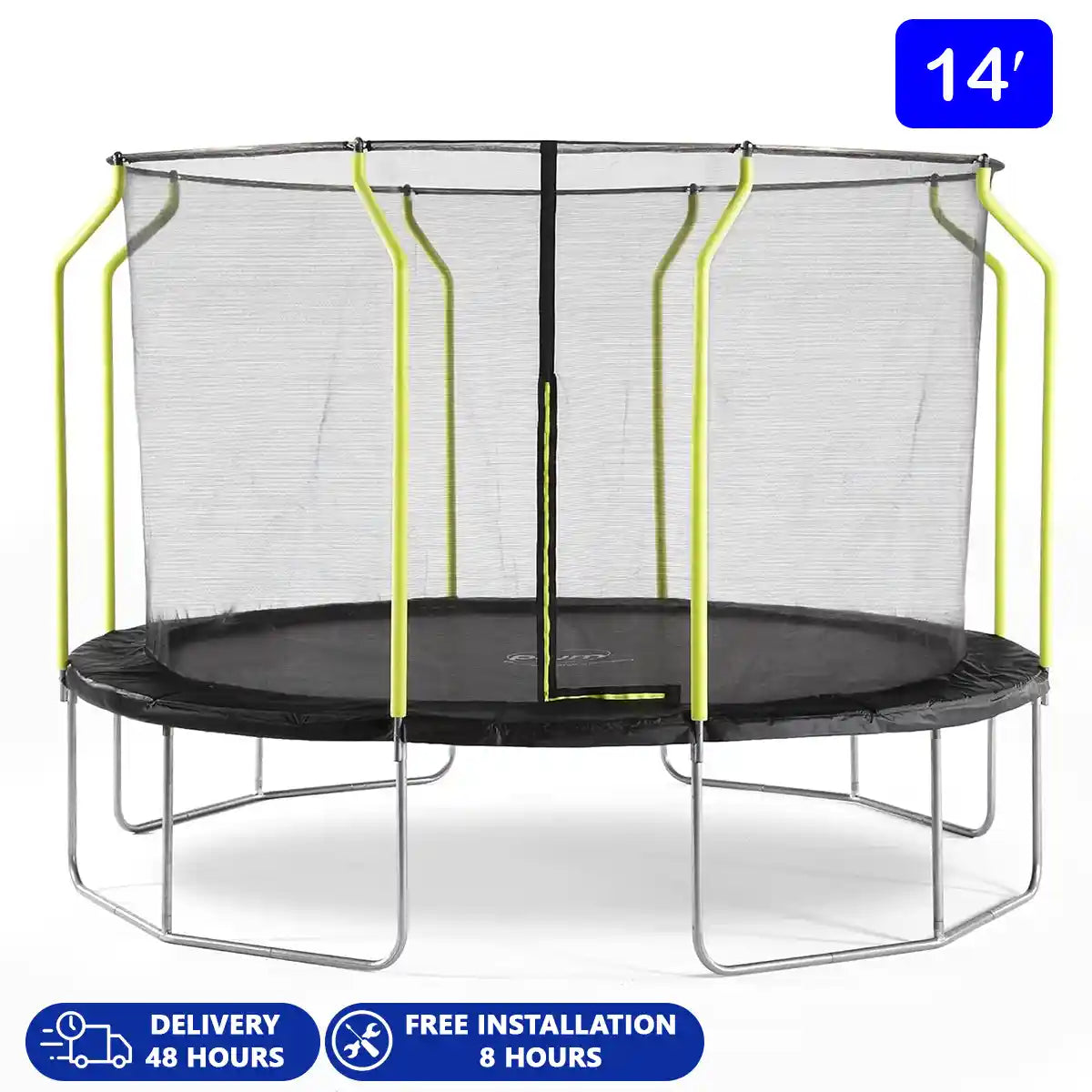 Plum 14ft Wave Springsafe Trampoline & Enclosure (3 Boxes)