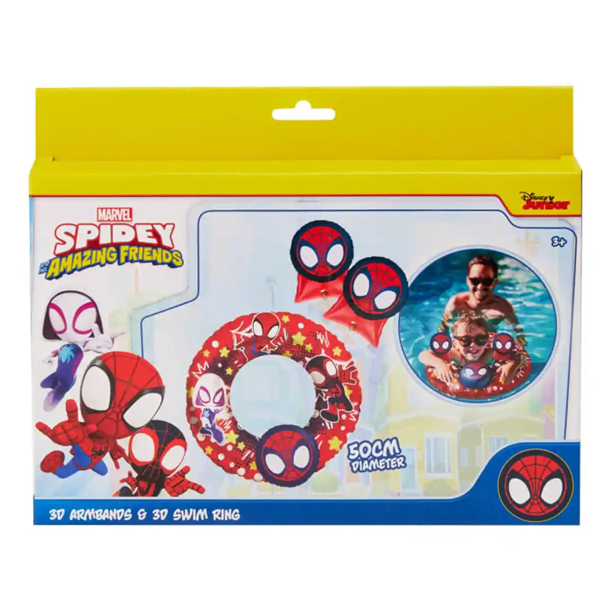 Bundle Marvel 3d Arm Band And Swim Ring - - Kiddy Zone