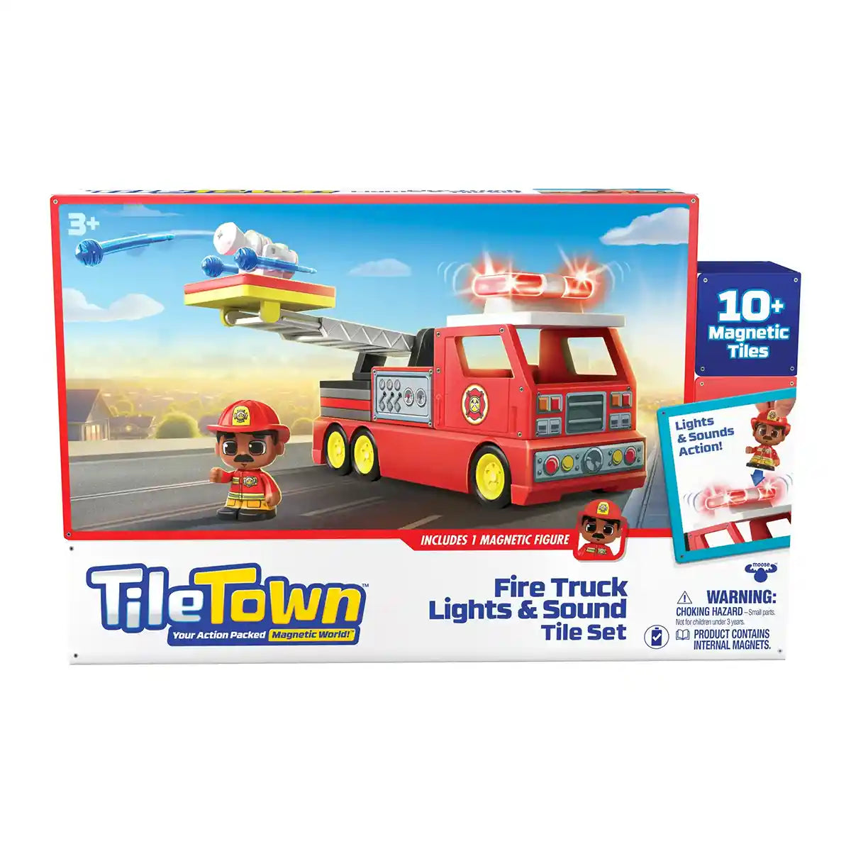 Tile Town Fire Truck Lights & Sounds Tile Set - Kiddy Zone