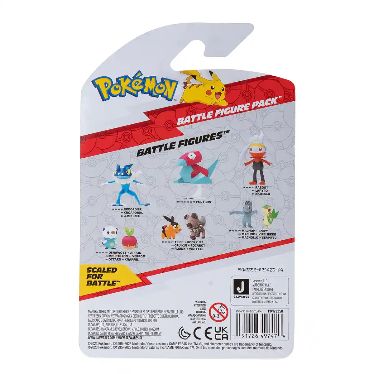 Pokemon Battle Fig Pika & Spri 2pk