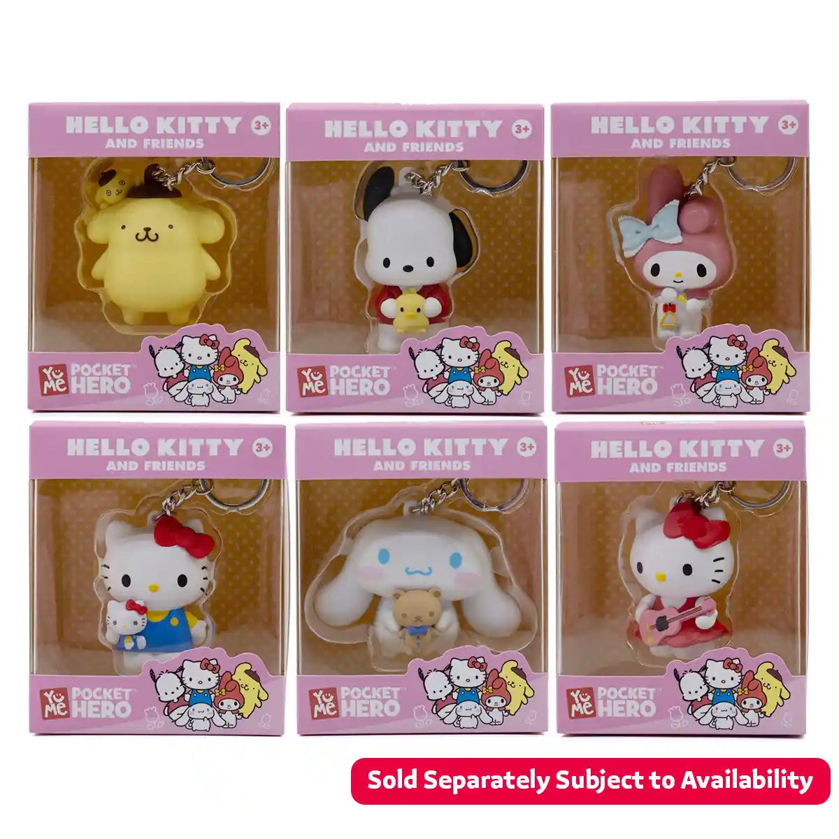 Hello Kitty K.Chain Pocket Hero Pdq 12 woc - Kiddy Zone