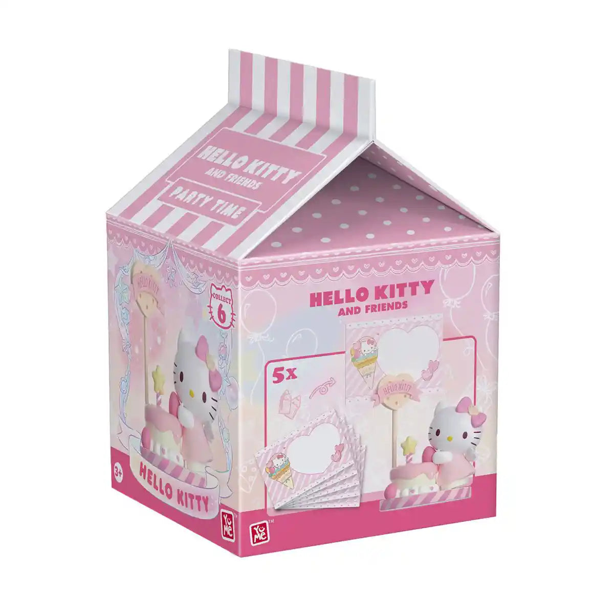 Hello Kitty Memo Stand Party Time 6asst - Kiddy Zone