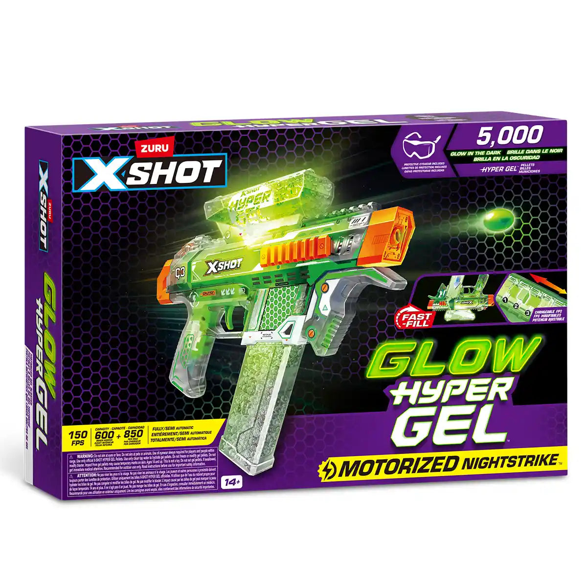 X-Shot Hyper Gel Glow In The Dark (Medium)