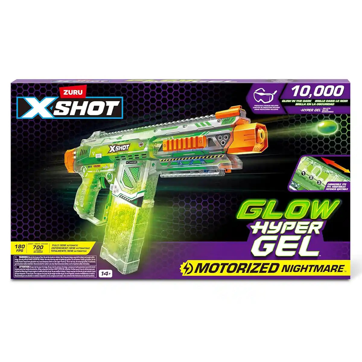 X-Shot Hyper Gel Glow In The Dark (Large)