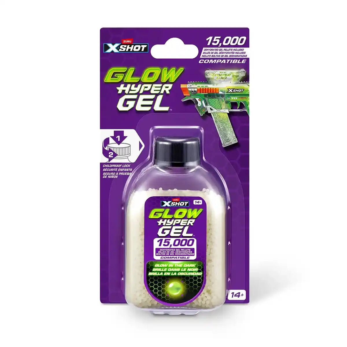 X-Shot Hyper Gel Glow In The Dark Gellet Refill (15،000pcs)
