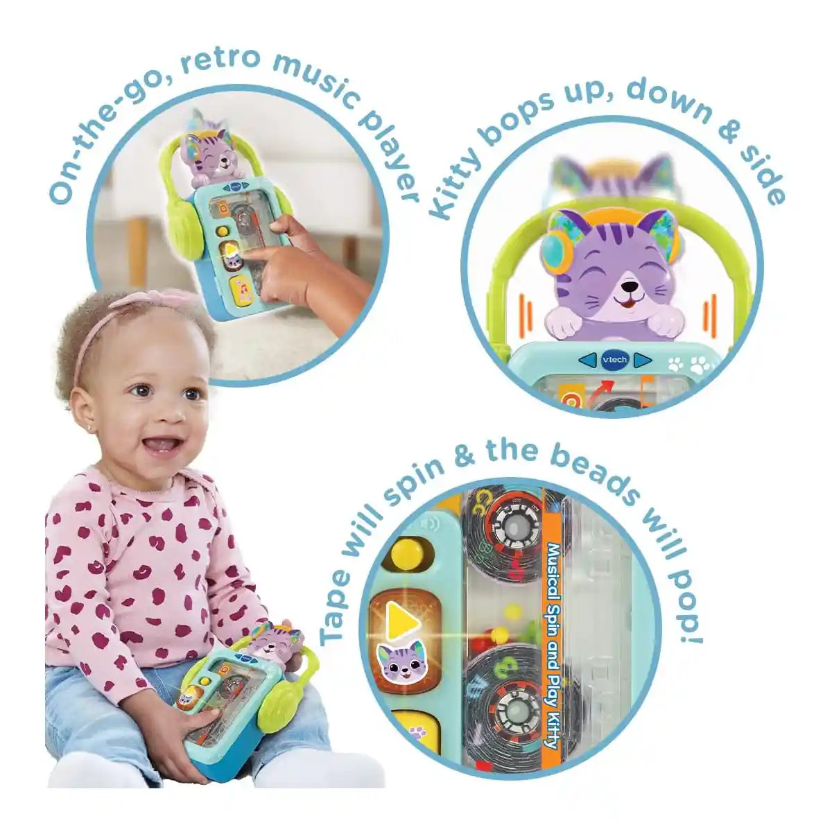 Musical Spin And Play Kitty (Vtuk)