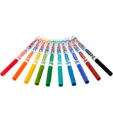 Crayola 10 Ct Slim Dry-Erase Markers, Washable