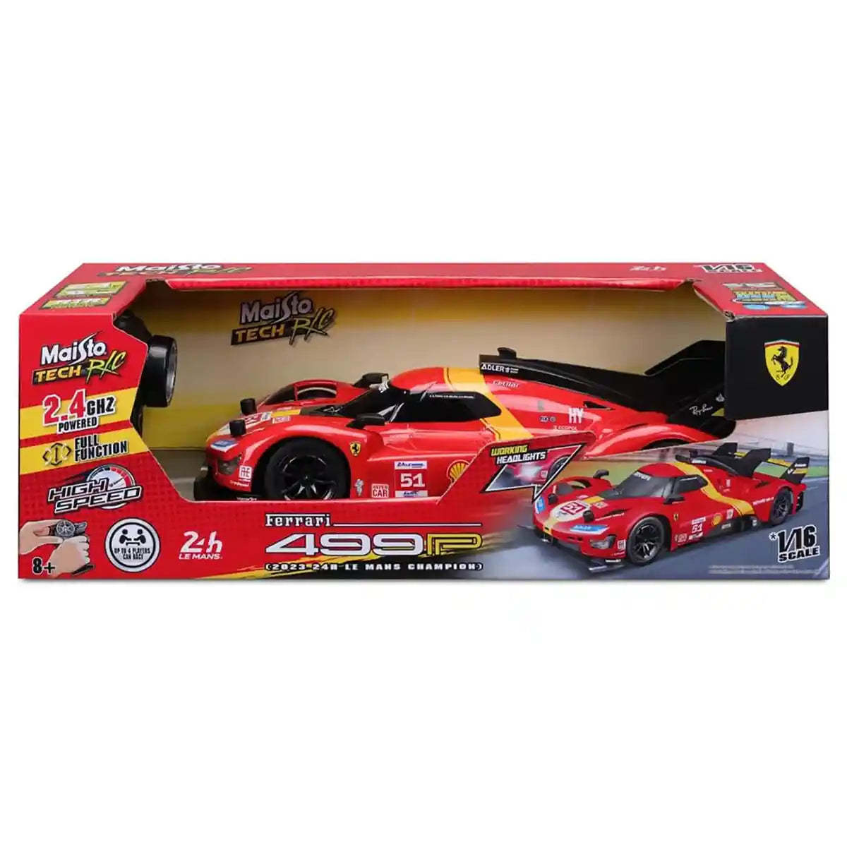 1:16 Rc Ferrari 499p Lmh (2023 24h Le Mans Champion) - Kiddy Zone