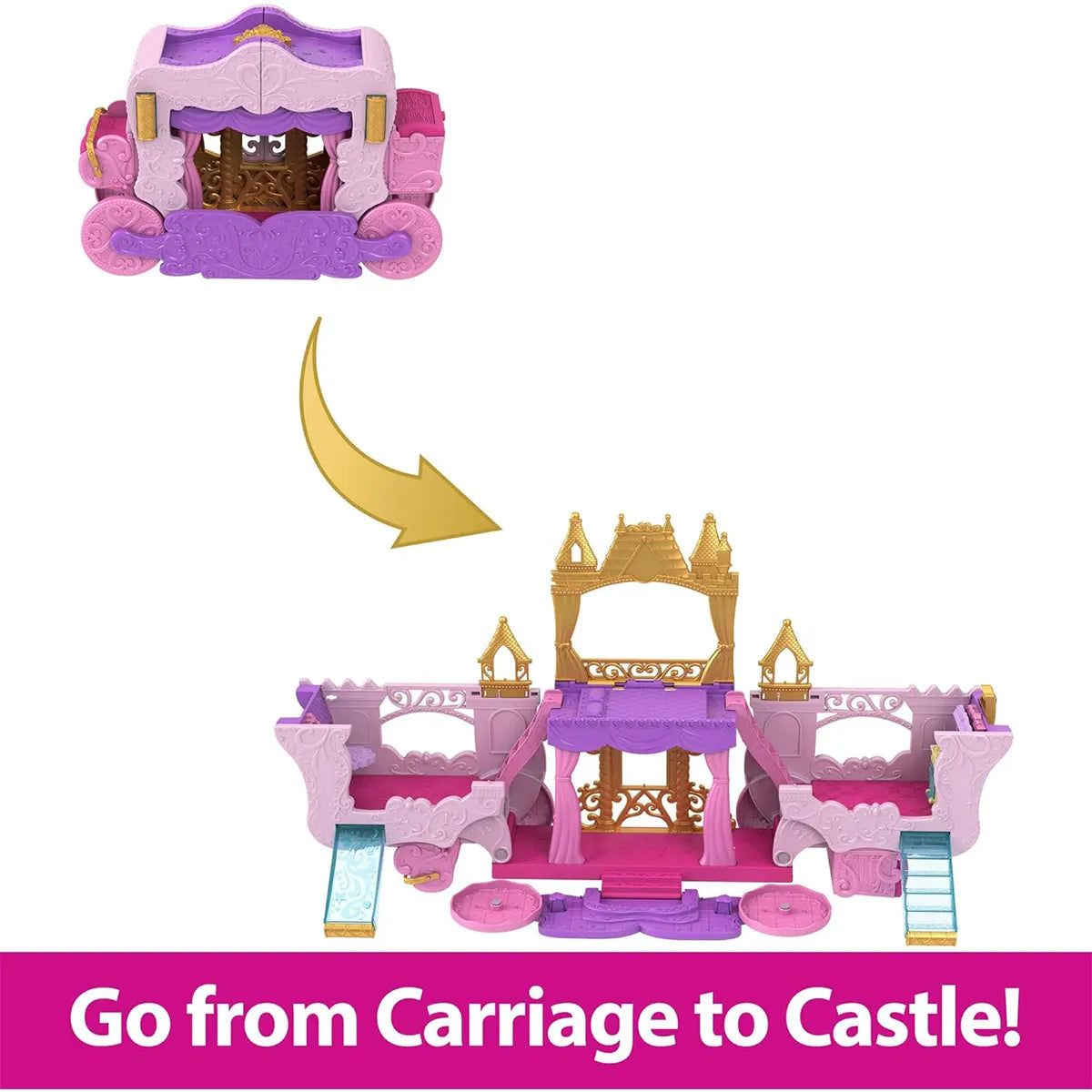 Disney Princess - Carriage To Castle Transforming Playset