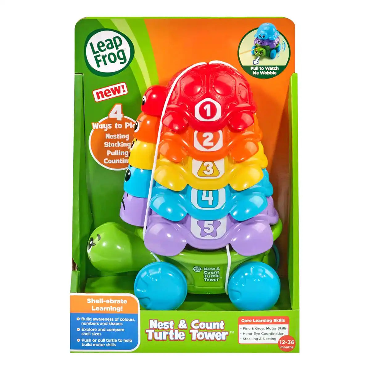 Nest & Count Turtle Tower (Lf/Uk) (Arab) - Kiddy Zone