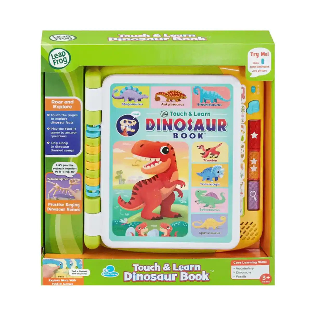 Touch & Learn Dinosaur Book (Lfuk) (Arab) - Kiddy Zone