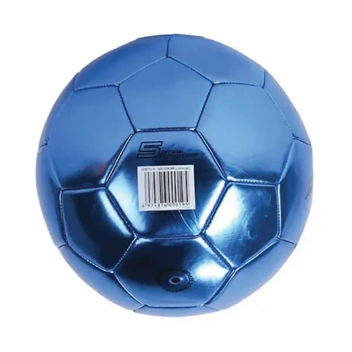 Blue - Lamborghini #5 Metallic Pvc Soccer Ball
