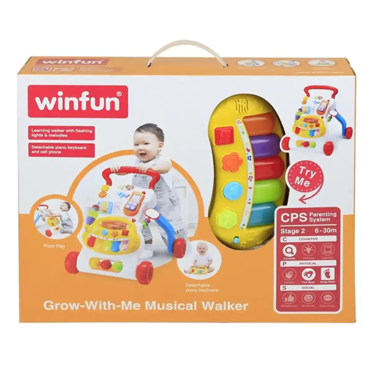 Winfun Grow-With-Me Musical Walker - Kiddy Zone