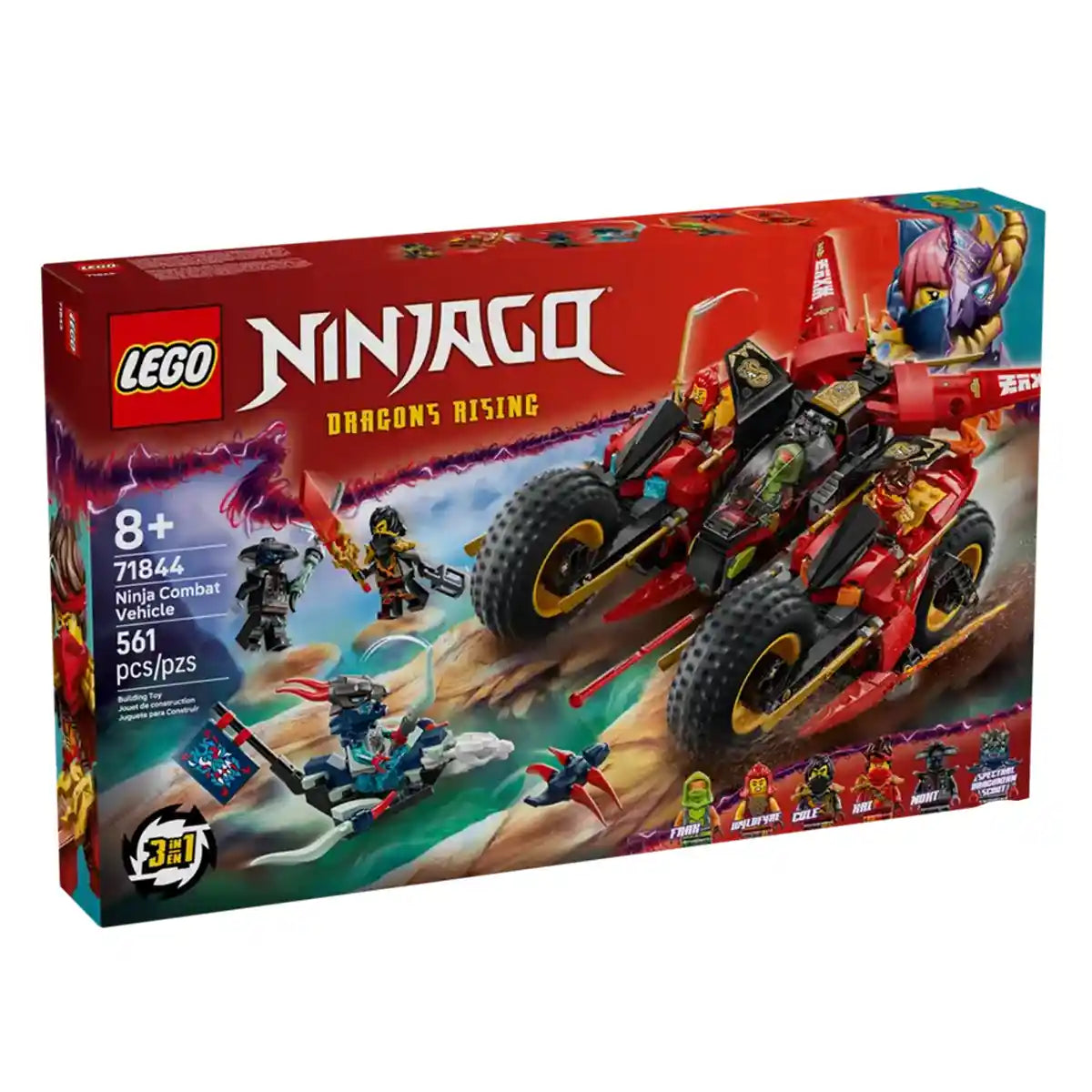 Lego Ninjago Ninja Combat Vehicle V29 71844 - Kiddy Zone