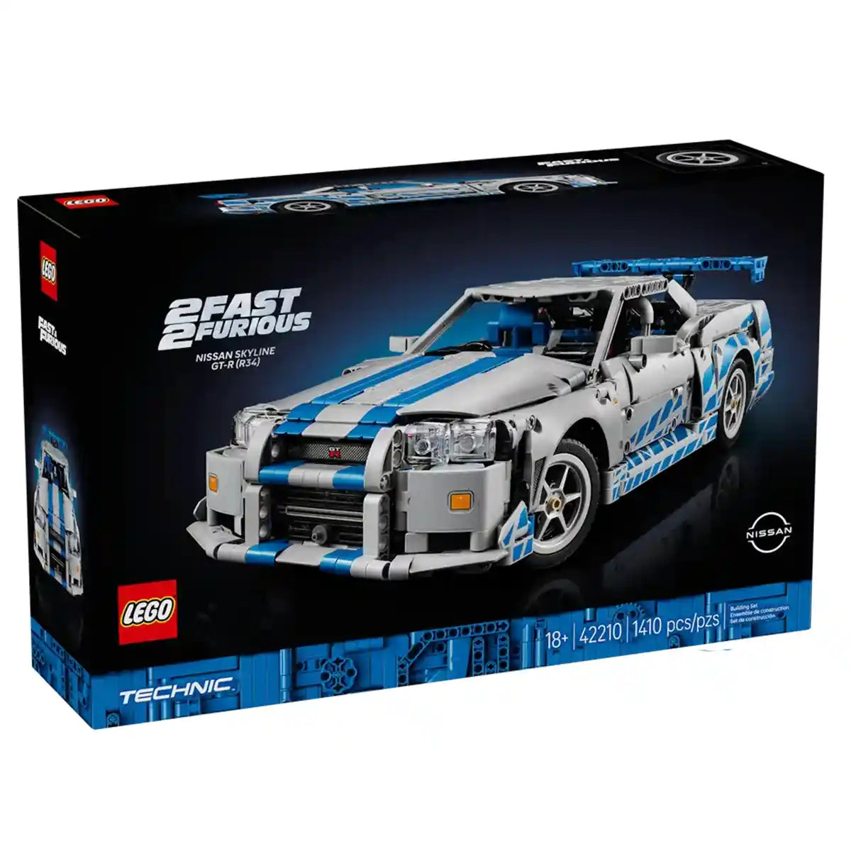 Lego-Technic 42210 2 Fast 2 Furious Nissan Skyline Gt-R (R34) V29