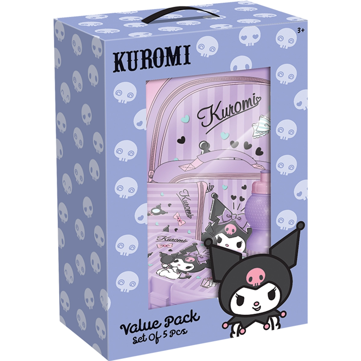 KUROMI 5 IN 1 VALUE PACK (16" TROLLEY BAG)