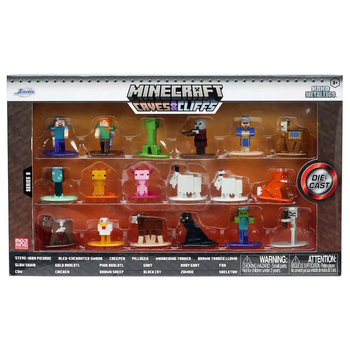Jada Minecraft Pack Nano Figures, Wave 8