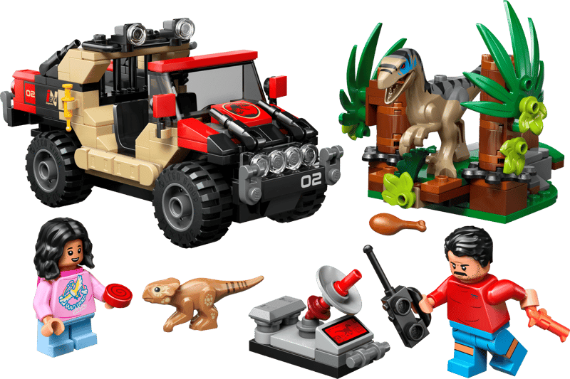 LEGO-Jurassic World76972 Raptor Off-Road Escape