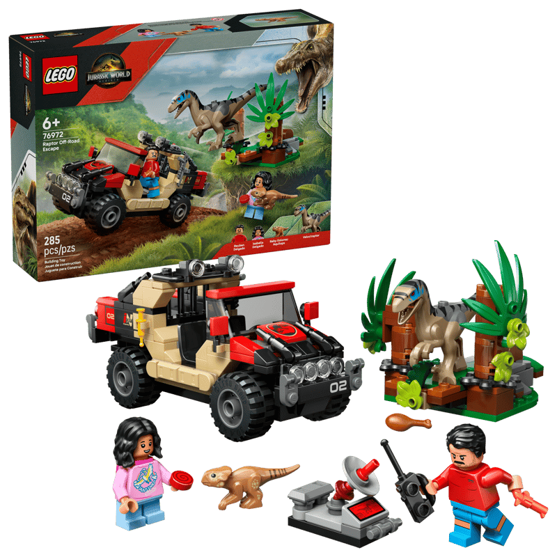 LEGO-Jurassic World76972 Raptor Off-Road Escape