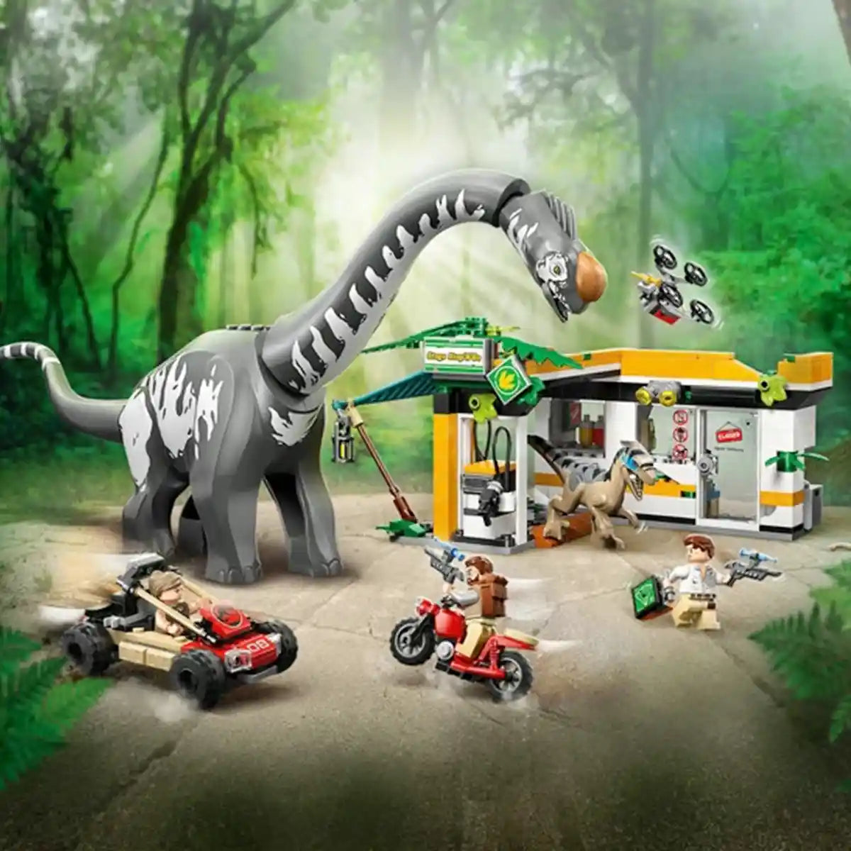 LEGO-Jurassic World 76973 Raptor & Titanosaurus Tracking Mission