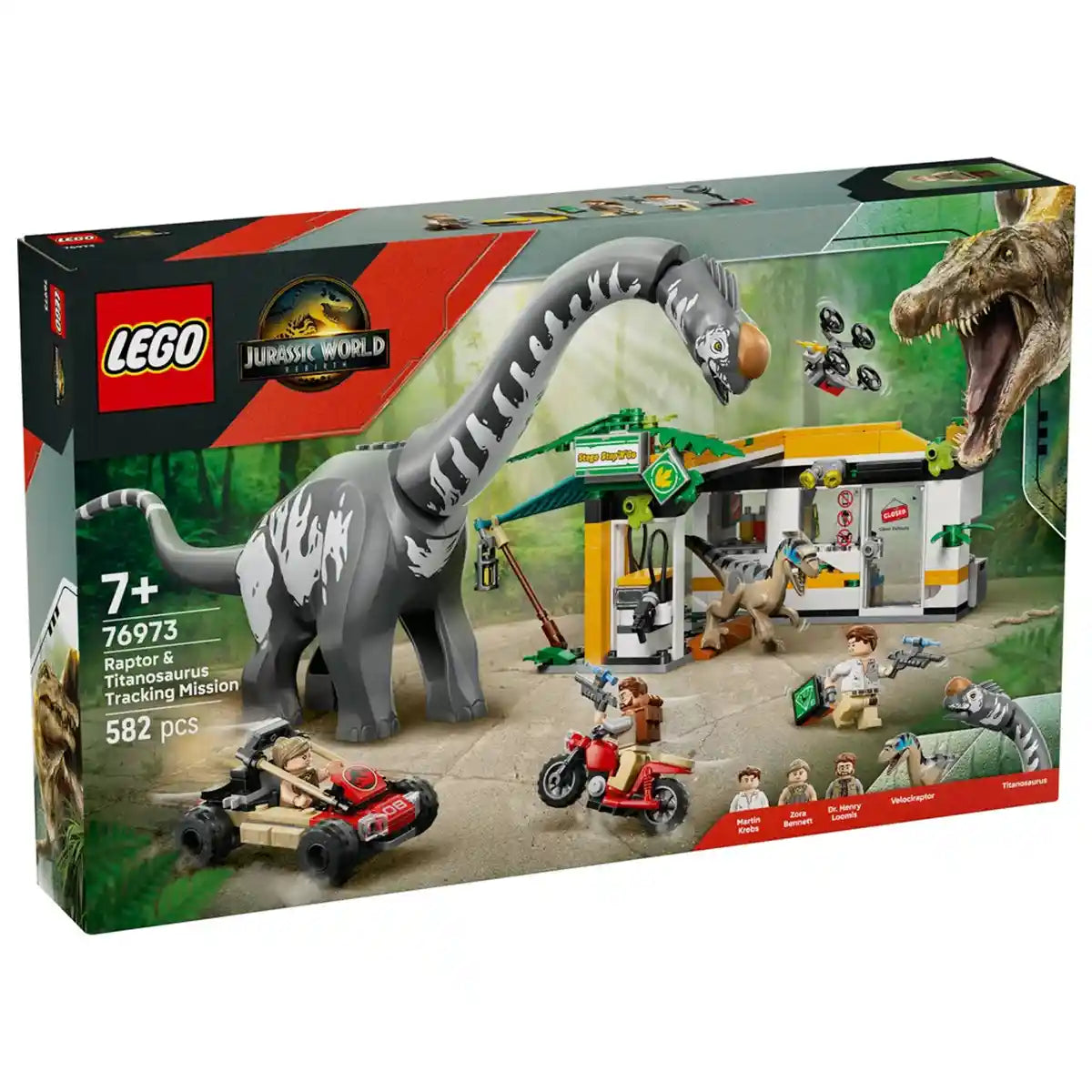 LEGO-Jurassic World 76973 Raptor & Titanosaurus Tracking Mission