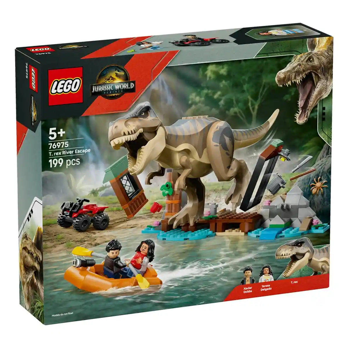 LEGO-Jurassic World 76975 T. rex River Escape - Kiddy Zone