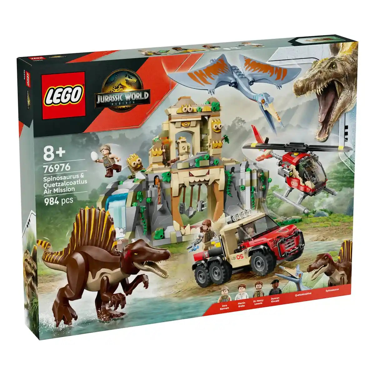 LEGO-Jurassic World 76976 Spinosaurus & Quetzalcoatlus Air Mission