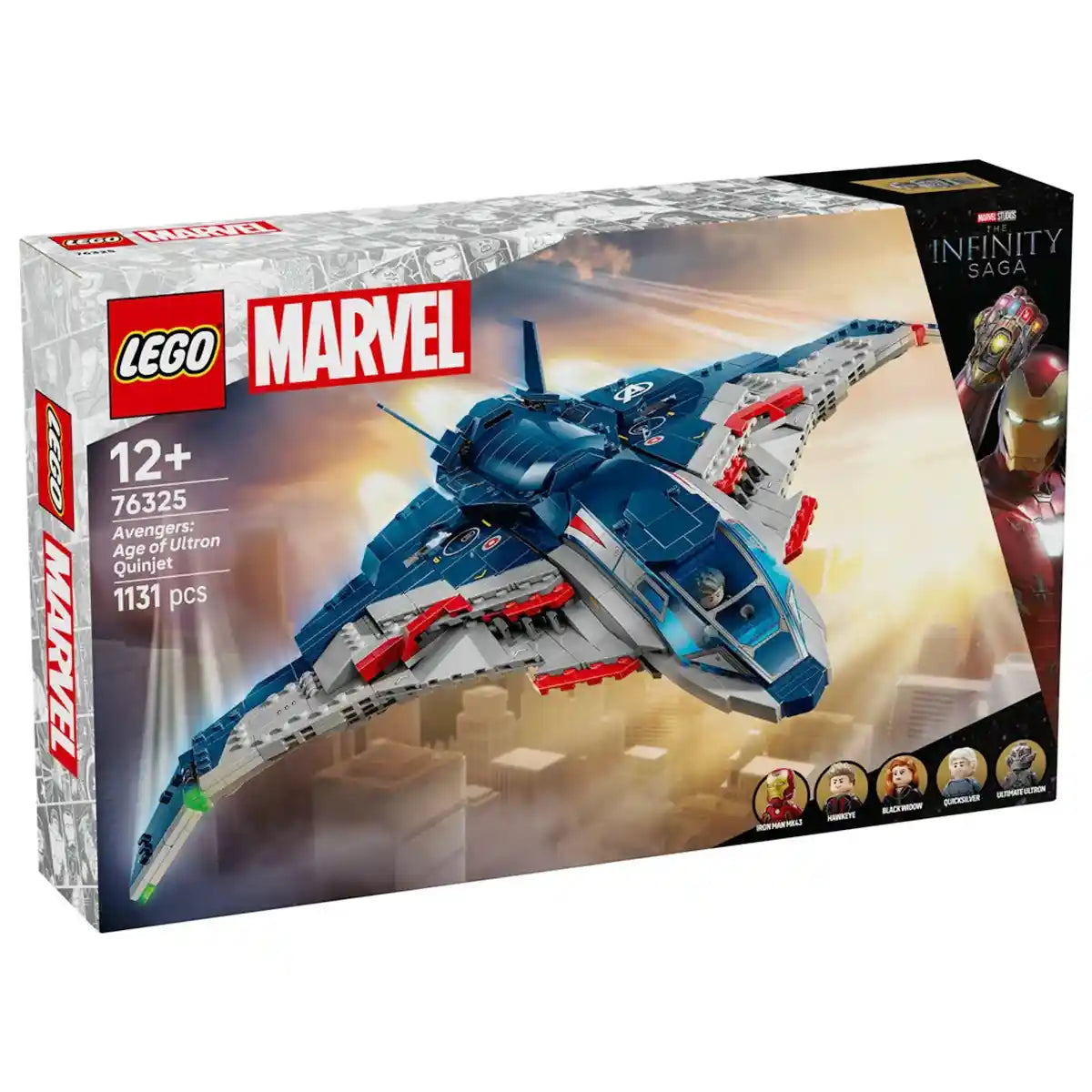 LEGO-Super Heroes 76325 Avengers: Age of Ultron Quinjet