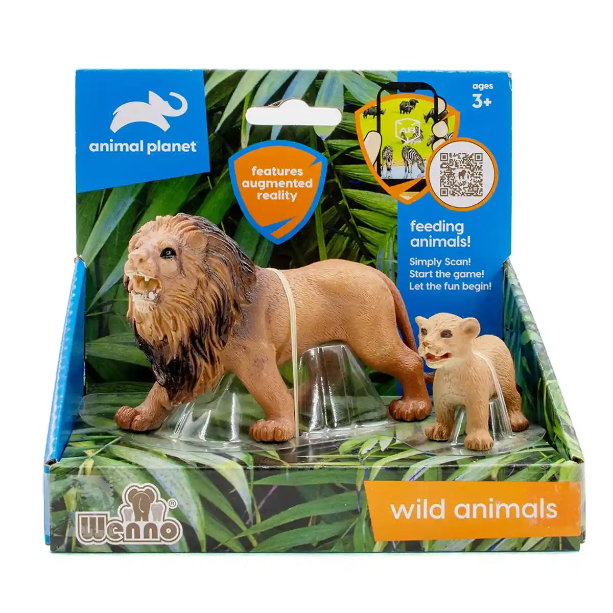 2 Pcs Lion In Open Touch Box - Kiddy Zone