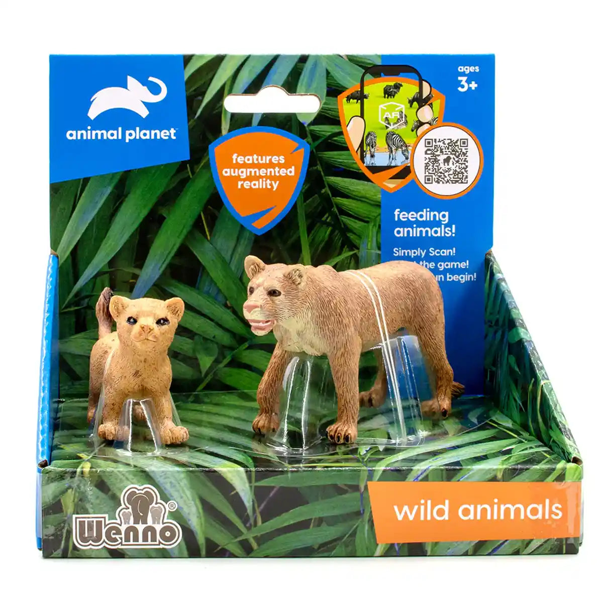 2 Pcs Lioness In Open Touch Box - Kiddy Zone