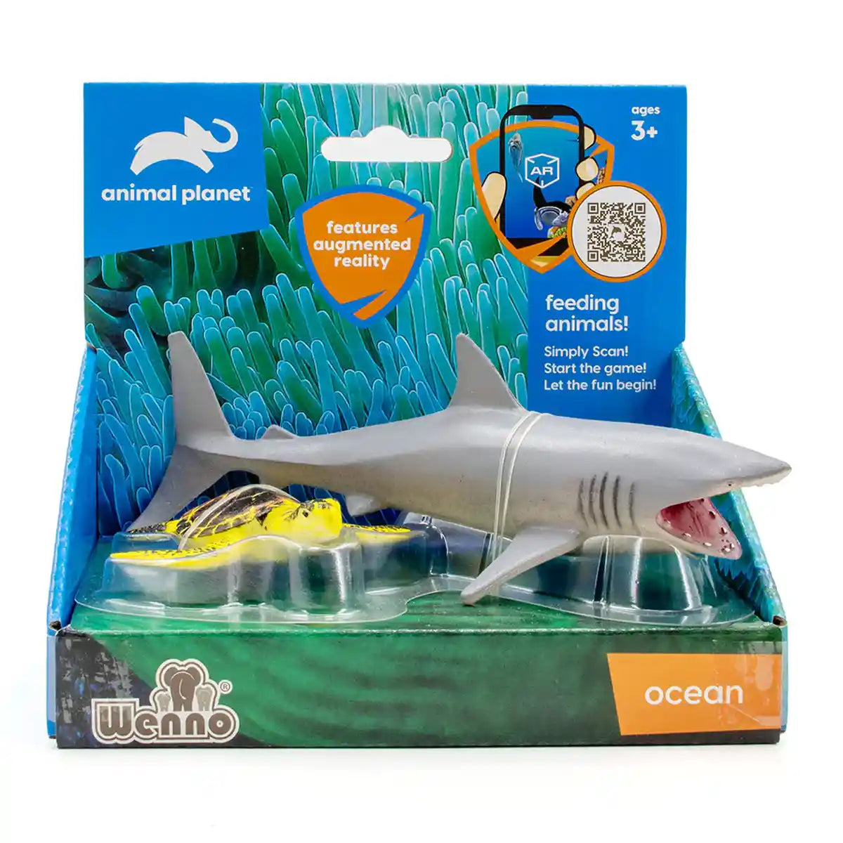 2 Pcs Shark & Turtle In Open Touch Box - Kiddy Zone