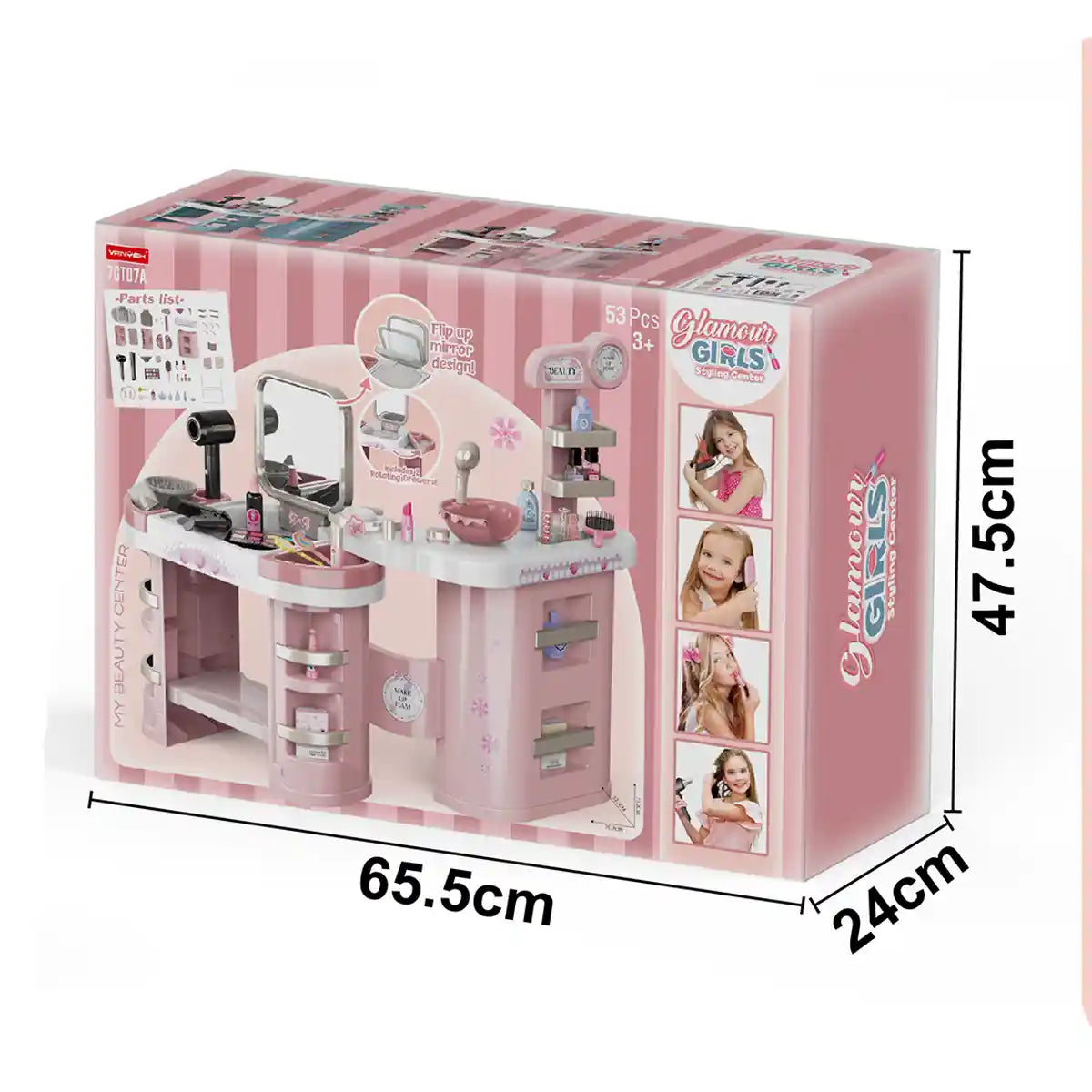 Dresser Set With 53pcs Accessories For 3yrs+